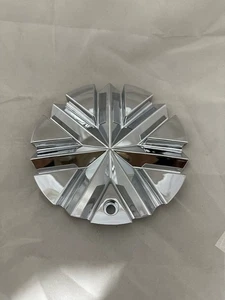 GREED CUSTOM ALLOY WHEEL BOLT ON CHROME CENTER CAP C-GRE931-C LG0810-46 - Picture 1 of 5