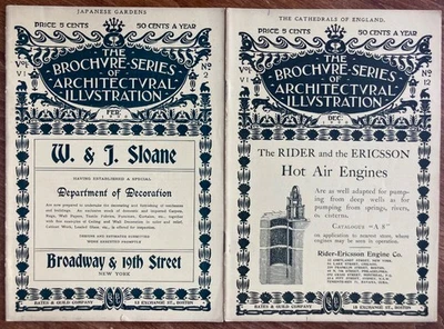 The Brochure Series of Architectural Illustration 2 Issues 1900 Vol VI No. 2,12 - Image 1 of 4