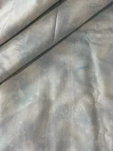 Benartex 'Fossil Fern' Cotton Fabric #528 Lt Aqua Blue Blender Tone-on-tone BTY - Picture 1 of 3