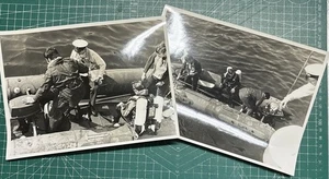 2 Original 1970’s Royal Navy Divers Photographs Ref#F - Picture 1 of 10