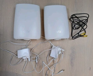 Netgear Orbi RBR50 V2 + RBS50 V2 Mesh WiFi Great Condition - Picture 1 of 5