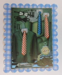 PACK 2 MENS CLOTHES EMBELLISHMENT TOPPERS FOR CARDS AND CRAFTS - Picture 1 of 1