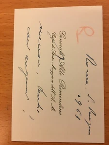 Biglietto autografo di Aldo Remondino - Imagen 1 de 1