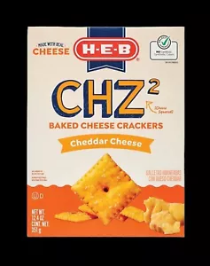 CHZ2 Baked Cheddar Cheese Crackers 12.4oz Box - Picture 1 of 1