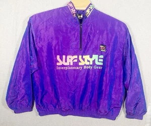 Vtg 80’s  Body Gear Surf Style Full Zip Wind Breaker Unisex One Size USA Made - Picture 1 of 9