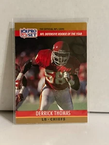 1990 1991 Derrick Thomas Pro Set Five-Card Lot #6 #19 #188 #373 - Picture 1 of 10
