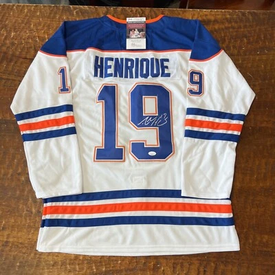 Adam Henrique Signed Edmonton Oilers Jersey JSA Coa Autographed Hockey - Image 1 of 4
