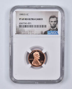 PF69 RD UCAM 1995-S Lincoln Memorial Cent NGC Special Lbl *0368