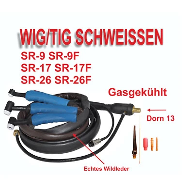 WIG Schlauchpaket SR9 SR17 SR26 Schweißinverter Schweißbrenner SR9 SR17 SR26 - Bild 1 von 4