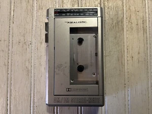 Radio Shack Realistic Portable Cassette Player SCP-10 w/FM/AM Radio - for Repair - Picture 1 of 12
