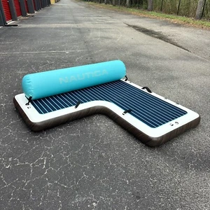 NAUTICA LAGOON LOUNGER, Inflatable Lounger, Hangout Dock, Couch, L Shaped - Picture 1 of 12