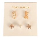 Auth New Tory Burch Lucky Water Rabbit 5 Pc Earring Set With Dust Bag