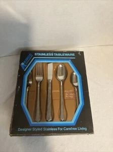 Kimco Edelstahl 20 Stück Ersatz Set Messer Löffel Gabel Neu aus altem Lagerbestand in Box - Bild 1 von 11