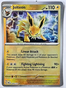 Pokemon Jolteon 029/131 Reverse Master Ball Holo Prismatic Evolutions - Picture 1 of 2