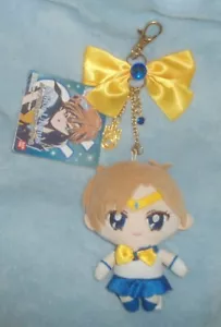 Sailor MOON Eternal PRISM MASKOTTCHEN CHARM URANUS 4,75" PLÜSCHPUPPE Schlüsselring Schleife Neu - Bild 1 von 5