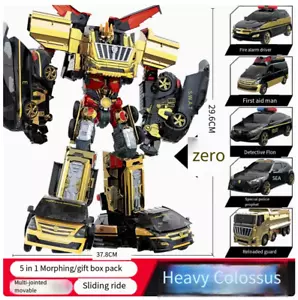 Kabao Car God dorado pesado gigante cinco en uno transformador coche de juguete para niños - Imagen 1 de 1