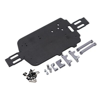 FOR WLtoys 184011 A949 A959 A959-B Carbon Fiber Chassis Kit 1/18 RC Car Parts - Image 1 of 4
