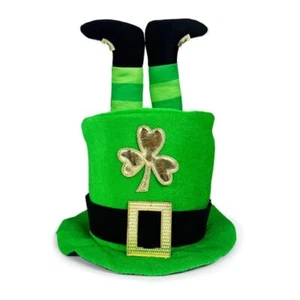 Print Shamrock Hat Green Costume Party Accessories Saint Patricks Day - Picture 1 of 6