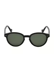 Auténticas gafas de sol unisex Moncler negras verdes ML0012 50 mm nuevas $360 - Imagen 1 de 4