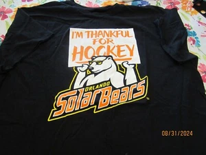 Orlando Solar Bears T-Shirt - Black - XL - Thankful for Hockey ECHL - Picture 1 of 2