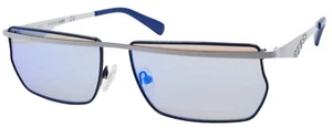 GUESS x J Balvin GU8208 21X Sunglasses 57-14-140 White / Mirror Blue - Picture 1 of 3