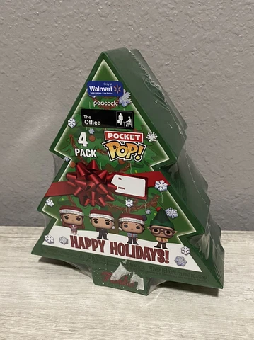 Funko Pocket POP!The Office -2022 Holiday Tree Box Exclusive Vinyl 4-Pack SEALED Cover
