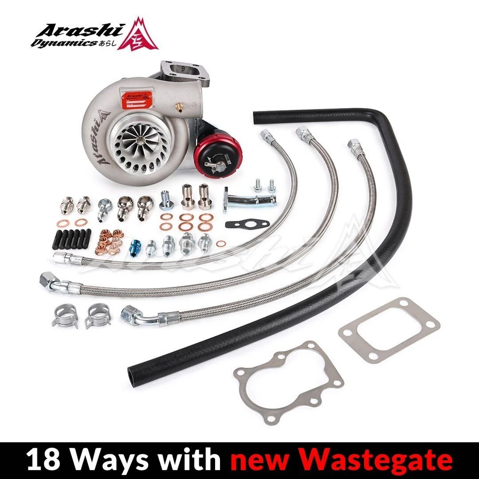 Низкое крепление Arashi Turbo 3 дюйма TD05H 18G для Nissan TD42 Patrol T3 с болтовым креплением высокого расхода - Изображение 1 из 4