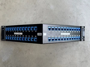 USED HUBBELL UDXA48 48 PORT ANGLED PATCH PANEL LOADED WITH CAT 5e JACKS!  - Afbeelding 1 van 4