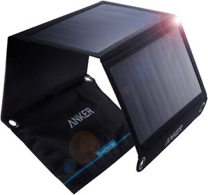 Anker Portable Solar Charger 21W 2-port USB Solar Charger  iPhone 6/Galaxy New