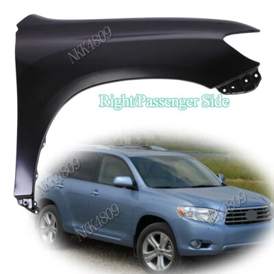 Steel Front RH Passenger Side Fender for 2008-2010 Toyota Highlander TO1241219 - Image 1 of 4