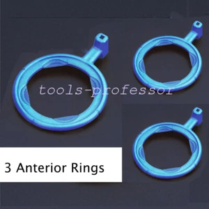 3 Anterior X-ray Aiming Rings Color Coded Style Blue X-Ray Positioning - Picture 1 of 5