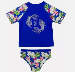 Tommy Bahama Girls 2pc Swim Set ( DARK BLUE, 6X ) NWT - Picture 1 of 1