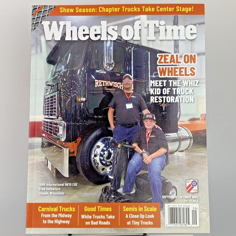 1986 International 9670 COE Truck Restoration, 2024 Wheels of Time Magazine NEW - Image 1 of 1