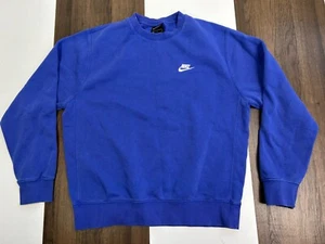Nike Herren M Blau Langarm Pullover Pulli Rundhals - Bild 1 von 11