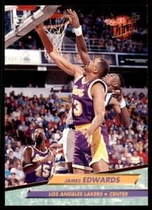 1992-93 FLEER ULTRA JAMES EDWARDS LOS ANGELES LAKERS #287