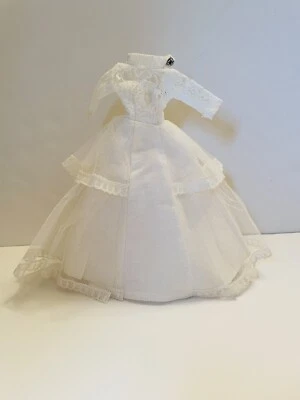 Vintage Clone Barbie Clone Petra Uneeda Wendy Lace Tulle Wedding Gown - Image 1 of 4
