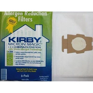 6 Stück Kirby Micron Magic Hepa Filtration Vakuumbeutel SCHNELLER VERSAND! B86 - Bild 1 von 1
