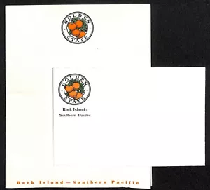 Rock Island Southern Pacific "Golden State" RR Unused Stationary Set Orange Tree - Bild 1 von 2