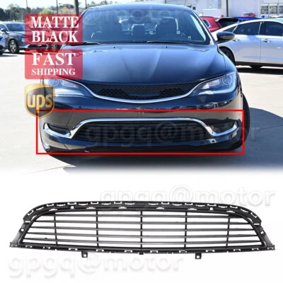Parachoques delantero negro mate parrilla inferior 68202988AC para Chrysler 200 C S 2015-2017 Foto 1 de 4