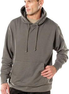 Everyday Pullover Sweatshirt Hooded Jumbo Kangroo Front Pocket Unisex Hoodie - Picture 1 of 57