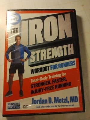 Iron Strength Workout for Runners Exclusive 2 DVD Set Jordan Metzl Rodale New - Image 1 of 3