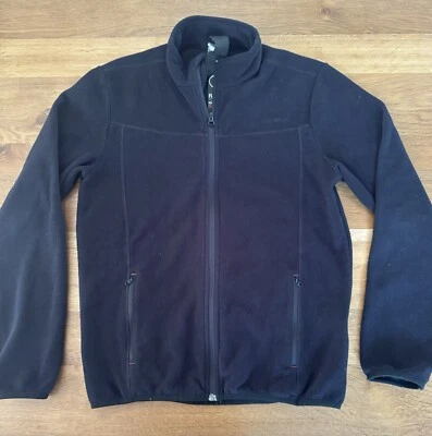 Quechua Decathlon black fleece jacket men S Small full zip, zip pockets - Image 1 of 4