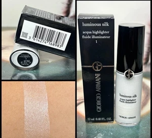 NIB Giorgio Armani ~ 1 HALO ~ Luminous Silk Acqua Liquid Highlighter - Picture 1 of 7