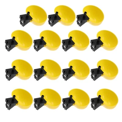 15 Pcs Futtertrog Hühner Geflügeltränke Futtermittelschale Wasserschale - Bild 1 von 4