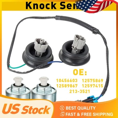 Sensor de golpe con arnés para GMC Chevy 1500 2500 Cadillac Hummer H2 4,8/5,3/6,0 L Foto 1 de 4