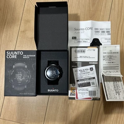 Suunto Core Deep Black Watch Tested Rare Features Altimeter Compass Chronograph - Image 1 of 4