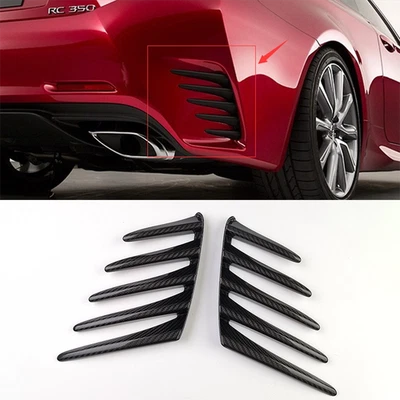Moldura de parachoques lateral trasero de fibra de carbono para Lexus RC200t RC300 350 Foto 1 de 4