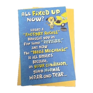 Get Better Soon Greeting Card- Car Theme- Hallmark- Free Ship - Picture 1 of 4