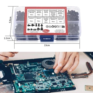 430 szt. Zestaw śrub komputerowych, obudowa komputera Płyta główna SSD Laptop Śruby Standoffs do - Zdjęcie 1 z 12