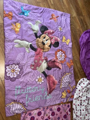 Disney Minnie Mouse Flor Jardín 4 Piezas Cuna/Niño Pequeño Ropa de Cama Foto 1 de 4